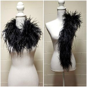 Vintage Ostrich Feather Boa Collar Express